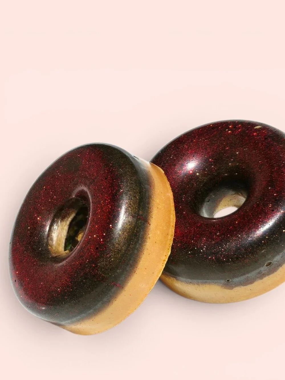 (6oz) 2 -Soap Donuts l Mama Margarita's Coco-Cherry Besos | Organic Vegan